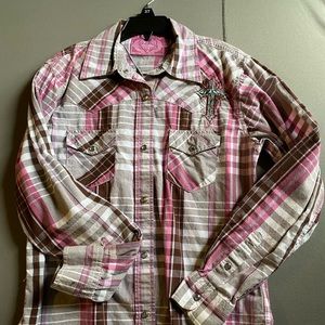 Cowgirl Hardware girls long sleeve with snaps